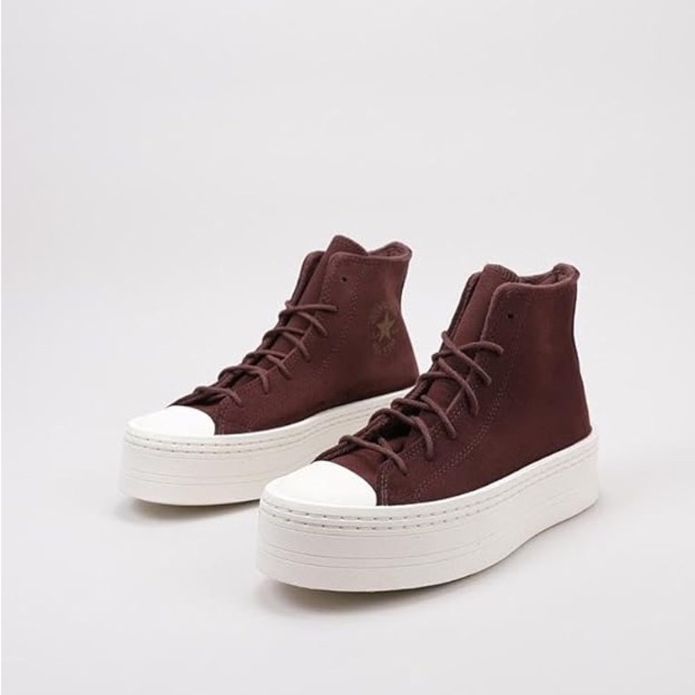 Converse Chuck Taylor All Star Modern Lift Hi sneakers in dark brown - SIZE 9.5